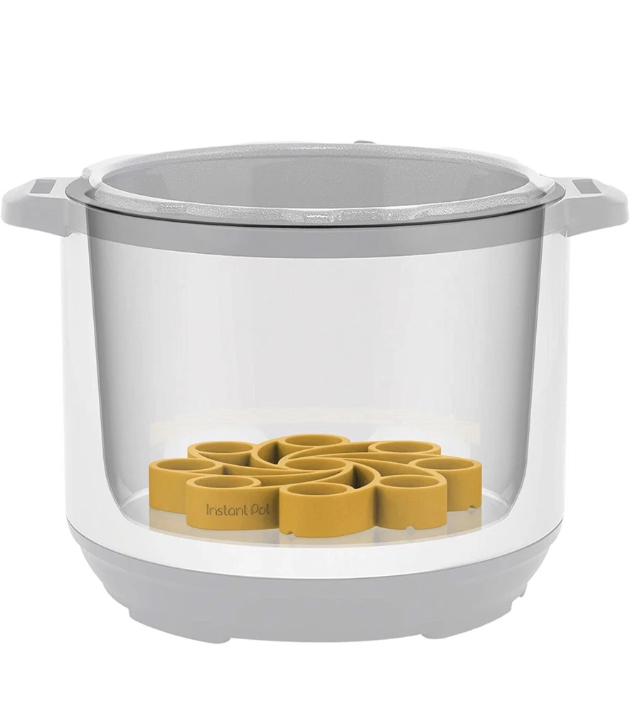 Instant Pot Official Silicone Egg Cooker Rack Compatible 6-quart, 8-quart 9-Egg Instant Pot Official Silicone Egg Cooker Rack Compatible 6-quart, 8-quart 9-Egg