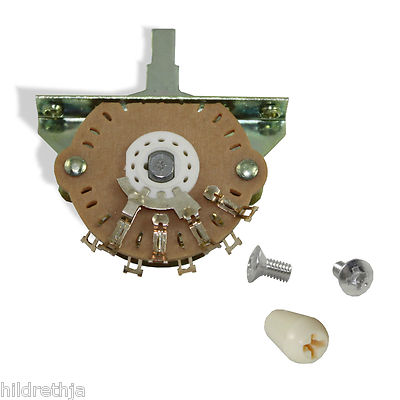 Switch 3 Way Oak Grigsby with Ivory Knob Electroswitch 51992 081345IV