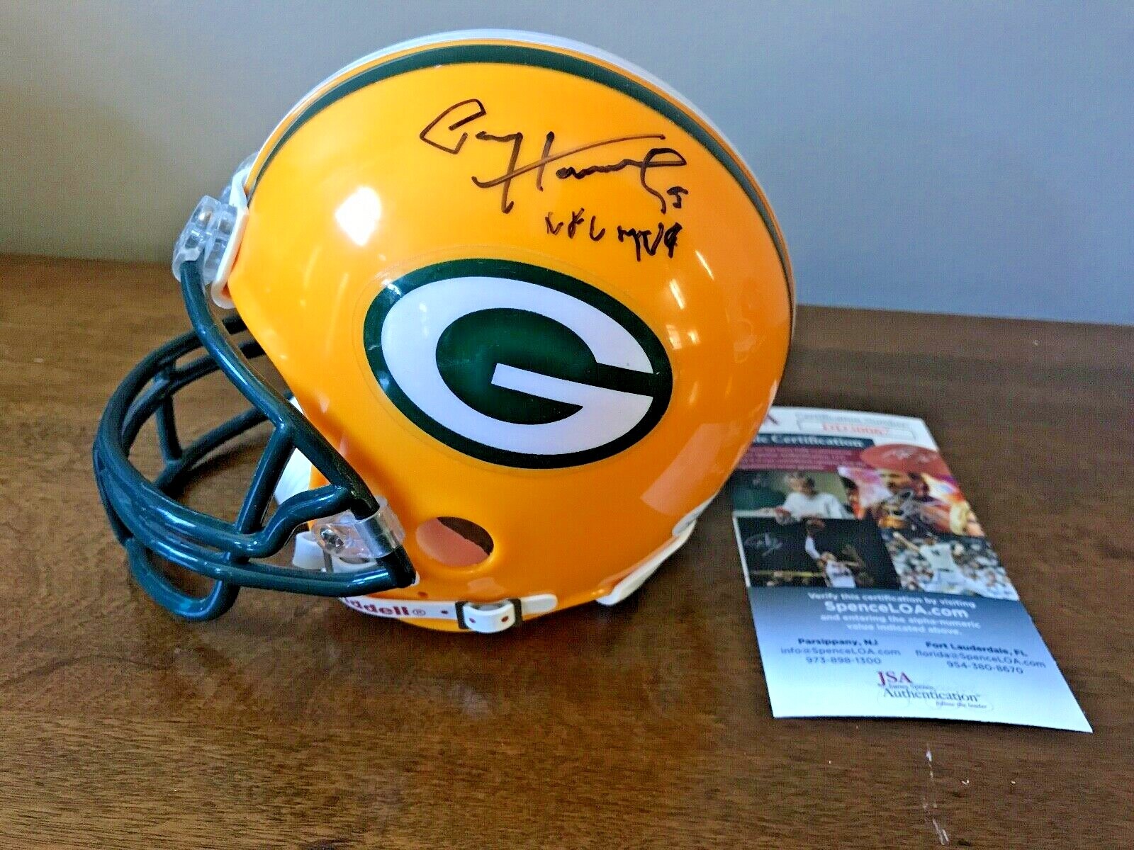 Paul Hornung Autographed Signed Green Bay Packers Mini Helmet- JSA Authenticated- NFL- - HOF 