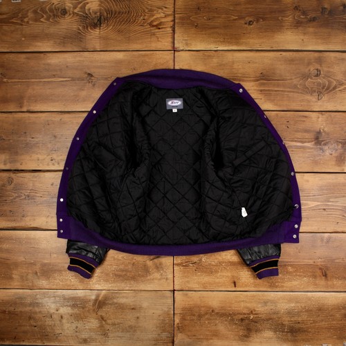 Chaqueta Universitaria Neff De Colección M Letterman Fútbol Púrpura - Imagen 5 de 9