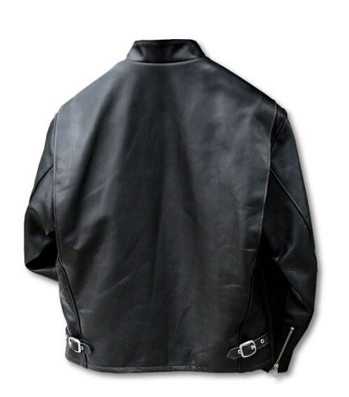 New! Schott NYC Black Leather Jacket Cafe Racer Style 141 - Men's