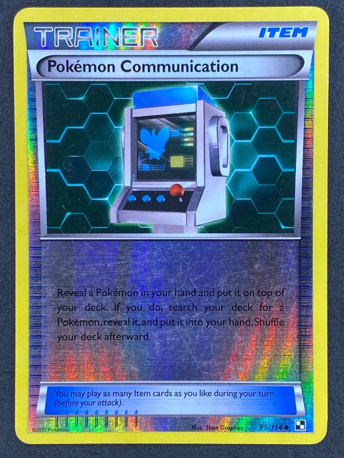 Pokémon Pokémon Communication Reverse Holo 99/114 BLW Black & White LP