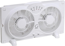 Twin Fan High Velocity Reversible Airflow Fan, LED Indicator Lights Adjustable T