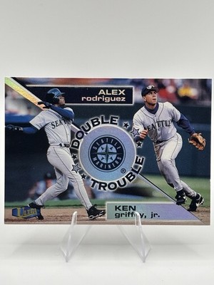 1999 Fleer Ultra Double Trouble Ken Griffey Jr. Alex Rodriguez #1DT Mariners