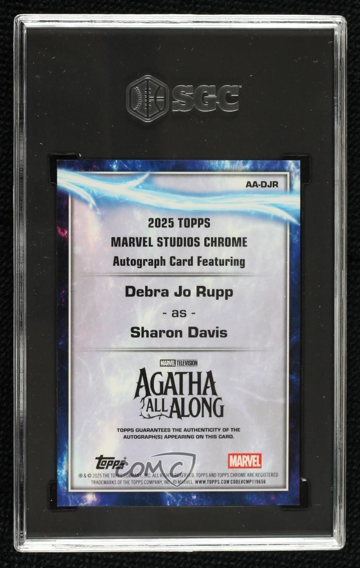 2025 Topps Chrome Marvel Studios Debra Jo Rupp as Sharon Davis SGC 10 GEM Auto view 2