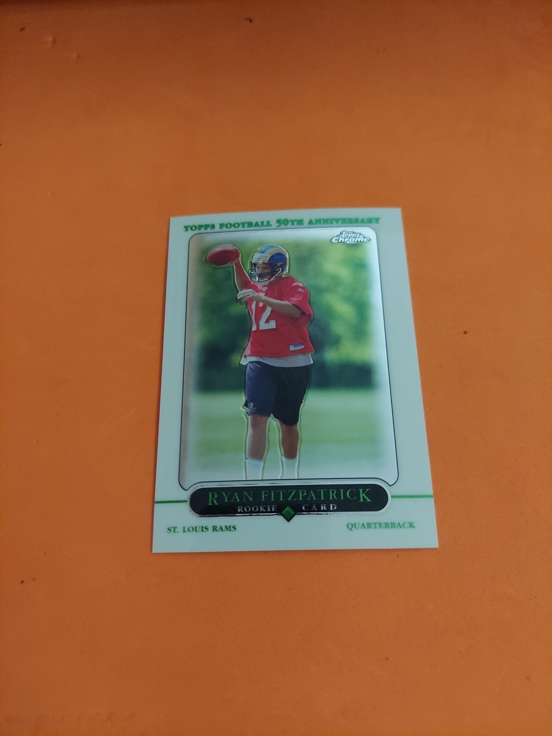 2005 Topps Chrome Ryan Fitzpatrick #243 RC Harvard NFL QB announcer rookie 