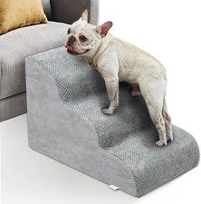Dog Stairs Small Dogs High Density Foam Dog Ramp Extra Wide Pet Steps