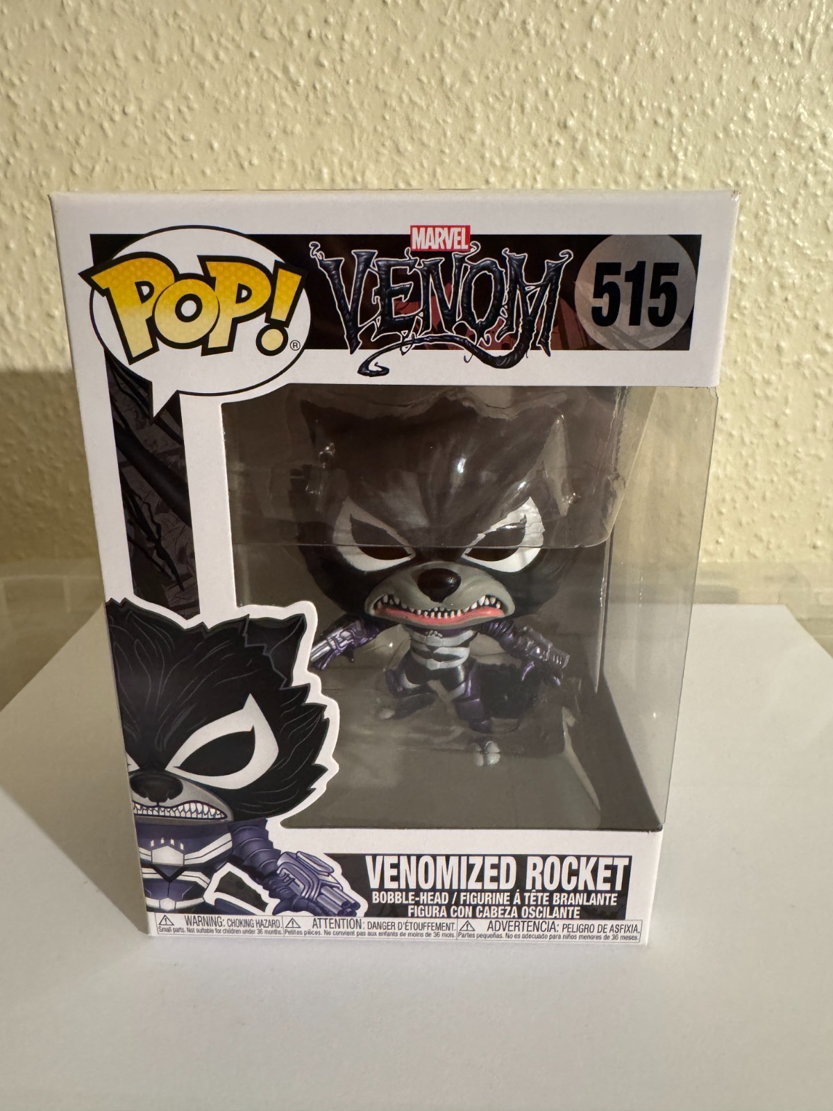Funko Pop! Marvel Venom #515 Rocket Venomized - Excelente Estado
