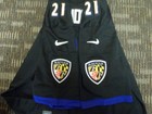 SEWN BLACK DEION SANDERS PRIMETIME BALTIMORE RAVENS NFL GAME FOOTBALL JERSEY 3X — photo 2