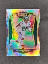 2020 Panini Select Premier Level🔥La'mical Perine🔥RC Silver Prizm #180 Jets
