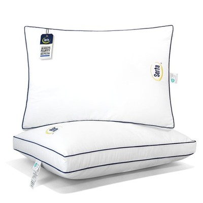 Serta Hotel Collection Bed Pillows Queen/Standard Queen(Pack of 2), White