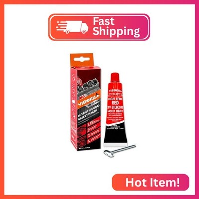 Visbella Gasket Maker Oil Resistant Sensor Safe Neutral RTV Silicone Sealant Non