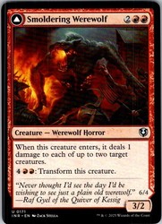 Smoldering Werewolf // Erupting Dreadwolf (171/612) Innistrad Remastered