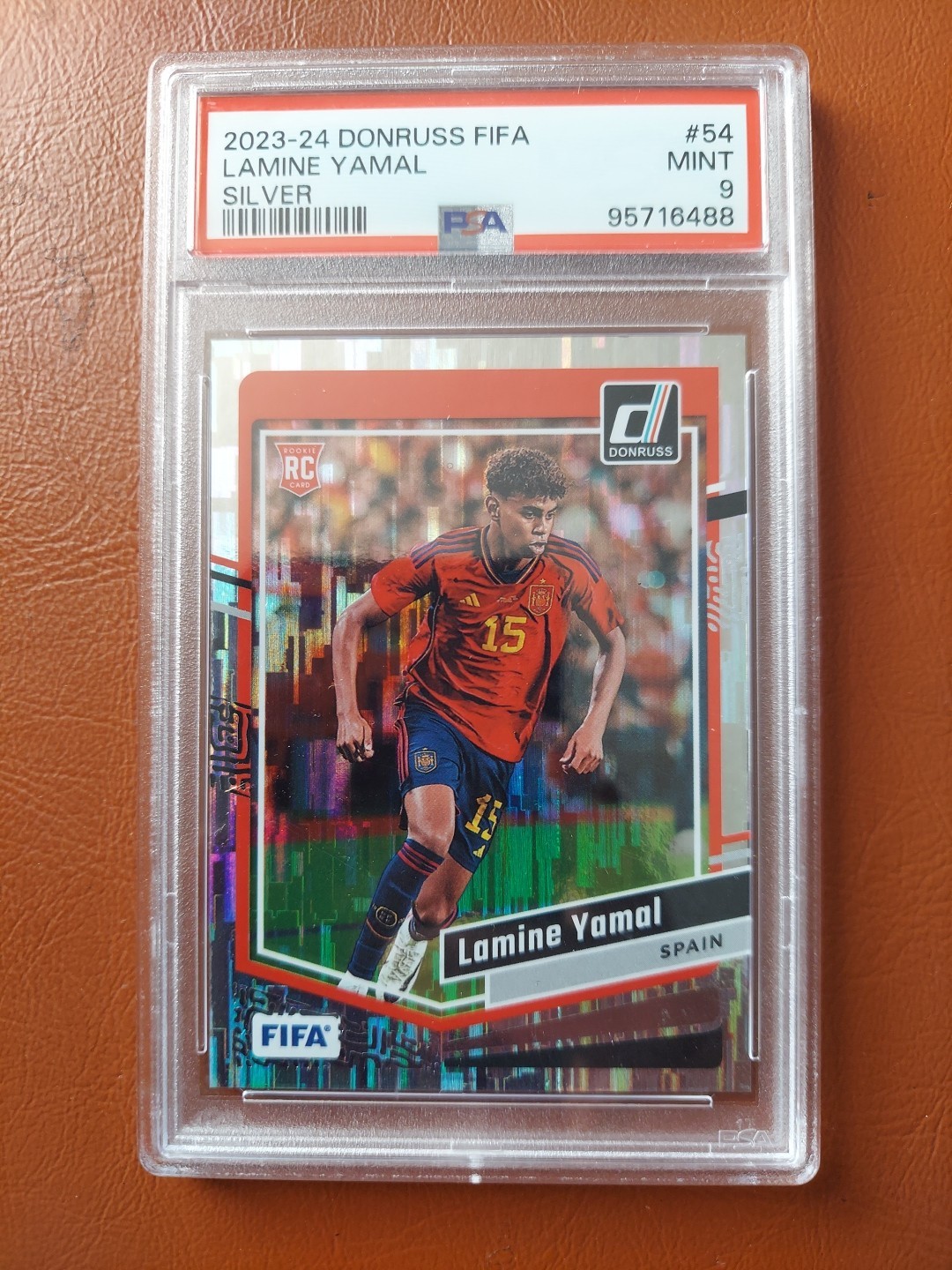 2023-24 PANINI DONRUSS FIFA SILVER #54 LAMINE YAMAL ROOKIE RC PSA 9