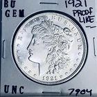 1921 BU GEM MORGAN SILVER DOLLAR UNC MS+++ U.S. MINT RARE COIN 7904