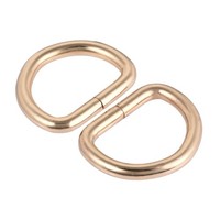 "20Stk. Metall D-Ring 0,98\"(25Mm) D-Ringe Schnalle FüR Taschen GüRtel Gold Ton"