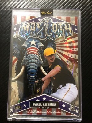 2025 Wild Card Mammoth Paul Skenes 1/1 National Exclusive RC