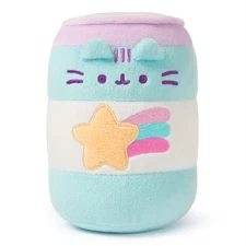 GUND Pusheen Gamer Pop Sip Plush, Collectible Energy Drink Plush Toy, Blue, 6”