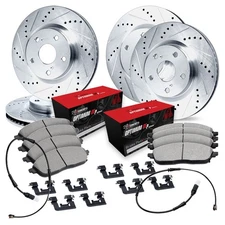 For Mercedes-Benz GLS350d 17 Brake Kit Drilled & Slotted Front & Rear Brake Kit
