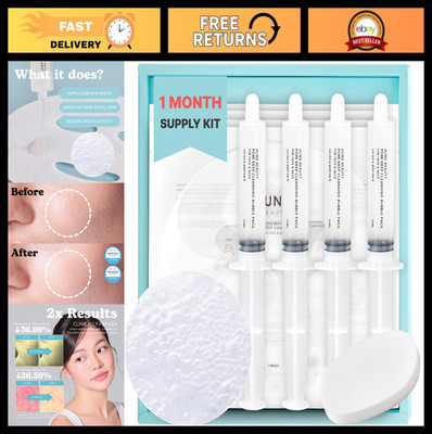 Revitalizing Carboxy CO2 Therapy Gel Mask for Face & Neck - 4 Pack, Korean Skinc
