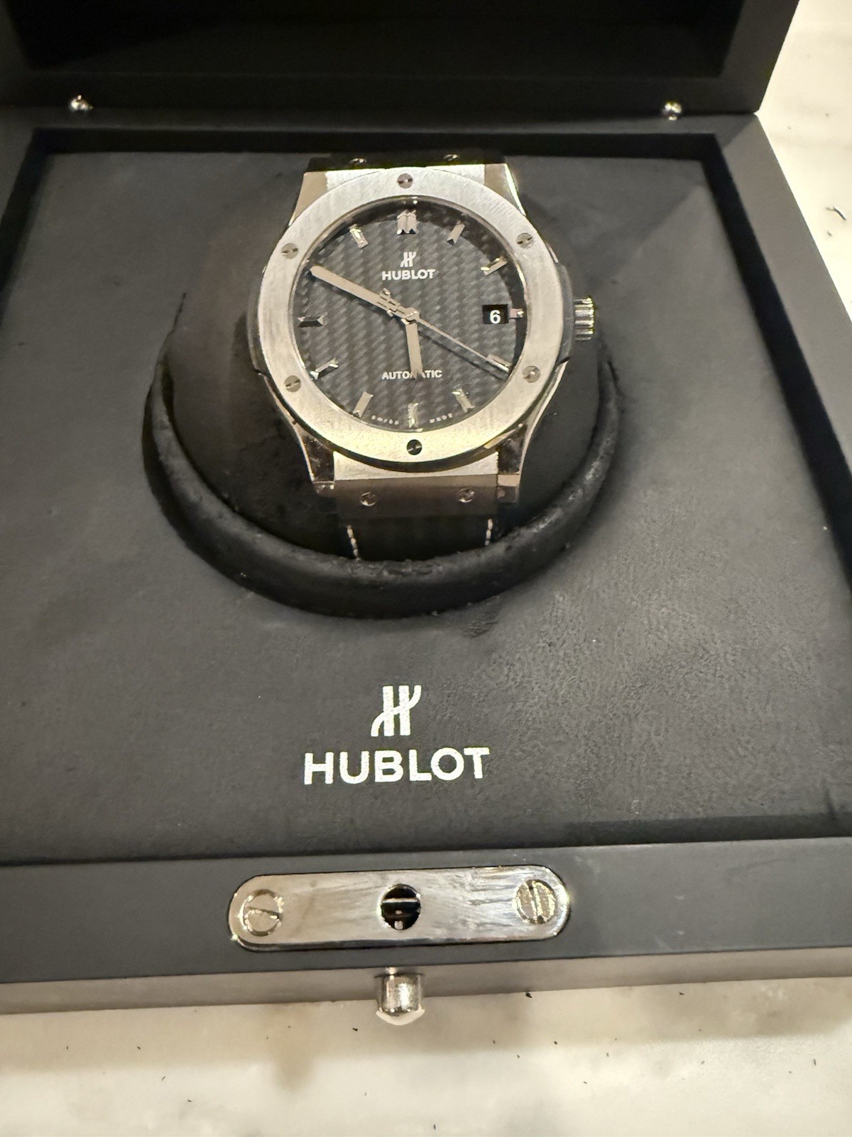 Hublot Classic Fusion 45mm Titanium Automatic Watch Ref 511.NX.1771.QR.PLP15