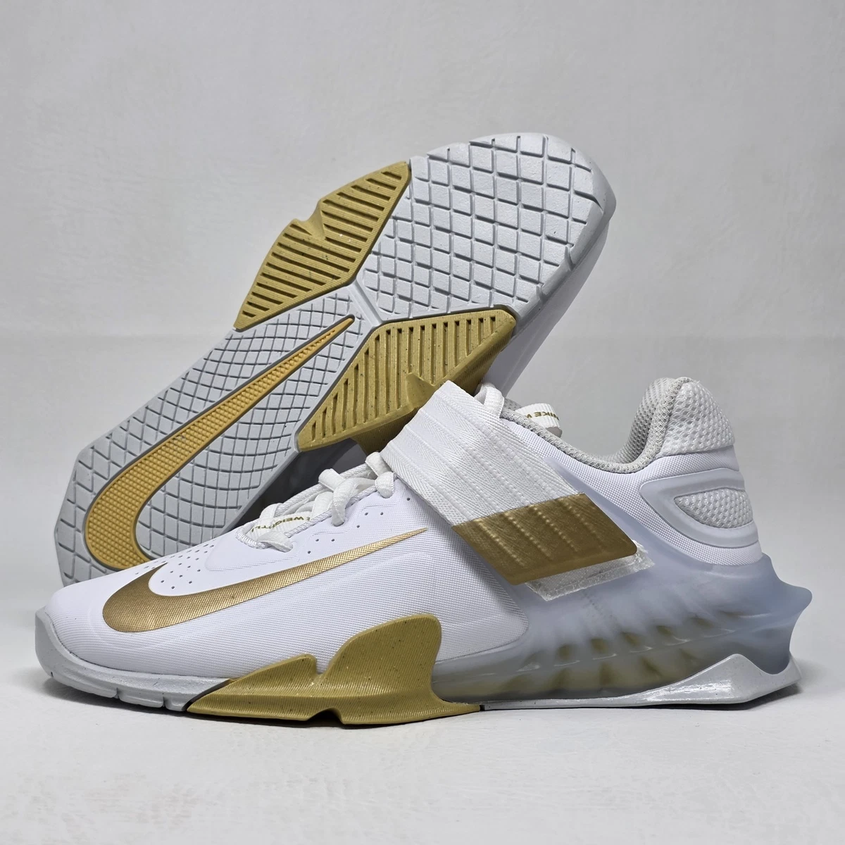 Nike Savaleos White Metallic Gold Weight Lifting Shoes CV5708 101 Men\'s Sz 4.5 s-l1200.jpg main image 3