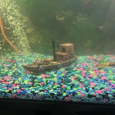 Aquarium Shipwreck Decor Resin Pirate Sunken Boat Ornament Fish Tank Accessory