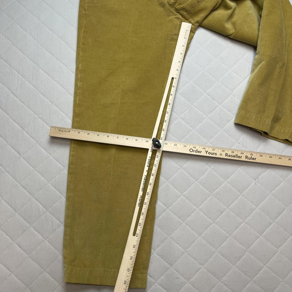 Brooks Brothers Corduroy Pants Mens 33x30 Mustard Gold Hudson Cuffed Straight - Image 4 of 4
