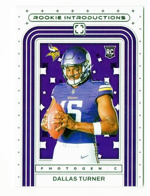 2024 Panini Photogenic NFL - Dallas Turner RC - Rookie Introductions