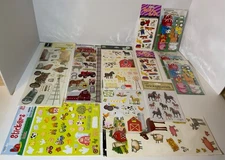 Lot Farm Theme Stickers New (10) & Used (6) Paper House, Stickety-Doo-Da, Horses