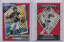 2 * ZACH WILSON * 2021 ROOKIES & STARS AIRBORNE + CRUSADE RED PLAID HOLO RC 