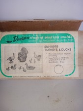 Vintage Duncan Ceramiczna forma odlewnicza Małe indyki i kaczki SM-1007B Małe pęknięcie