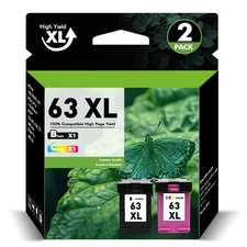 63XL Ink Cartridges for HP Envy 4525 4526 4527 OfficeJet 3830 4650 5255 Printer