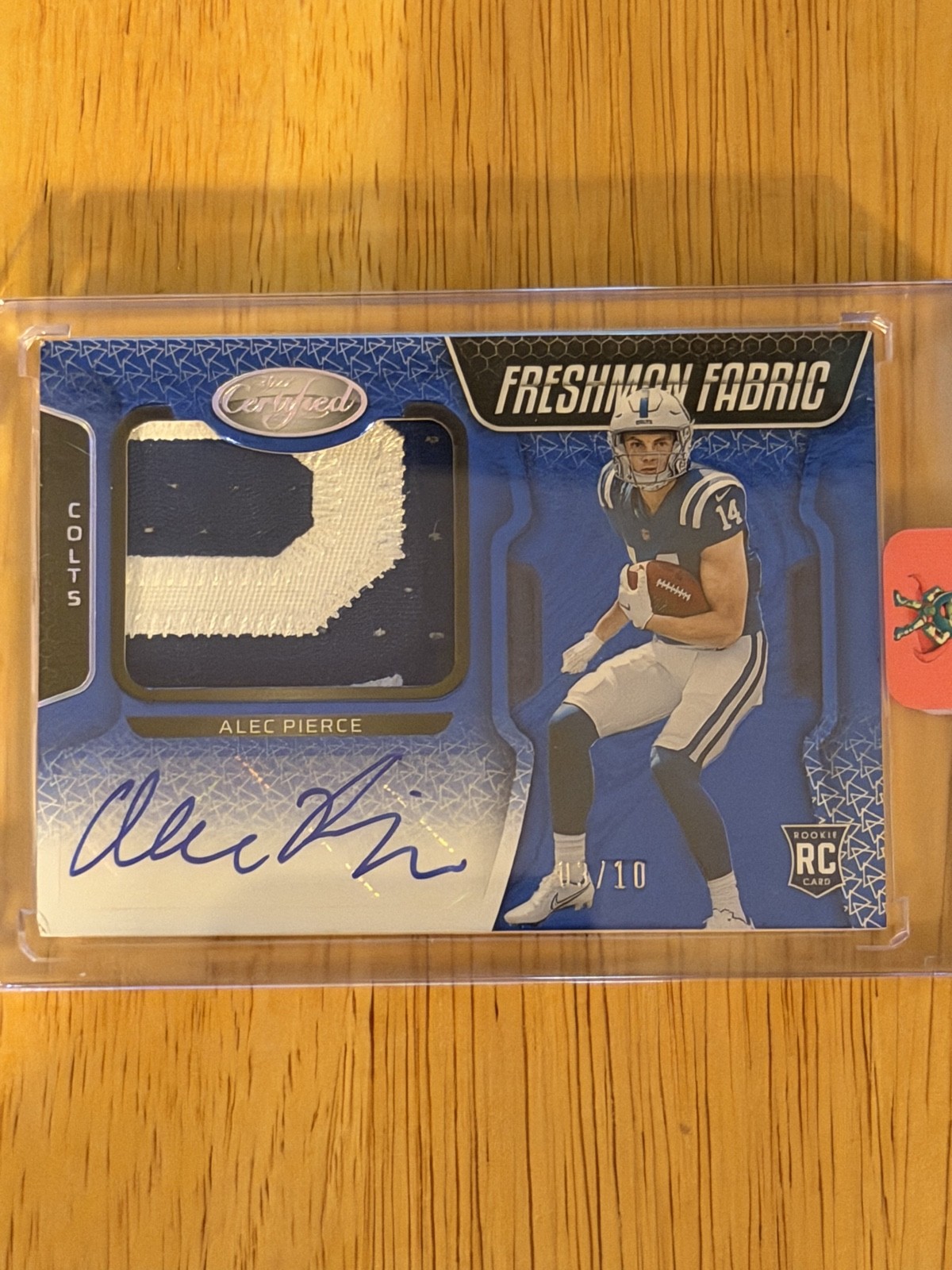 2022 Panini Certified - Freshman Fabric Mirror Signatures Alec Pierce #236...