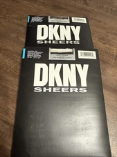 DKNY Control Top Light Opaque Chocolate Brown Size Medium Pantyhose Lot/2