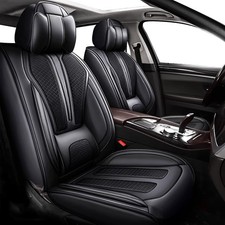 Car 25 Seat Cover Waterproof Faux Leather Fit For Chevroletkia Crew Cab 4-door