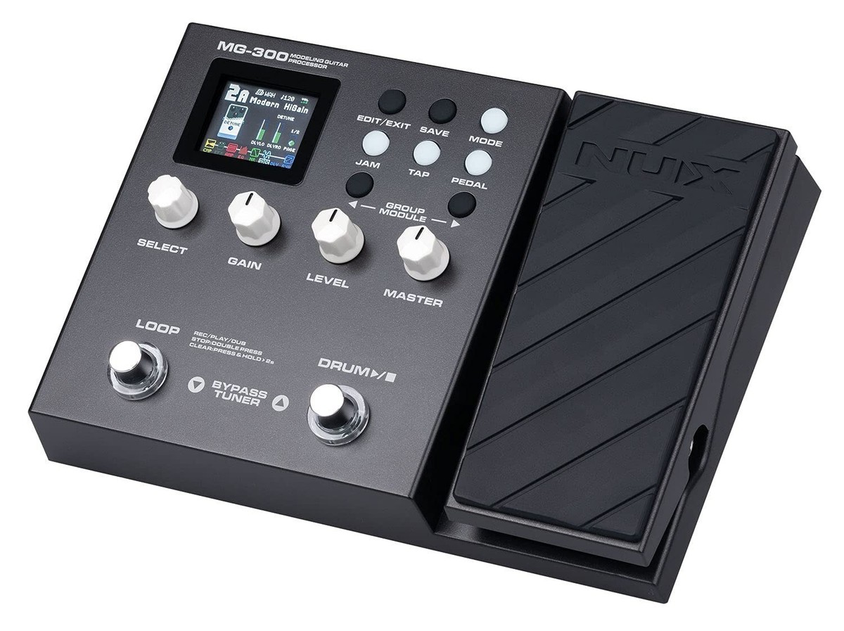 NUx MG-300 Guitar Multi-Effects Processor, Amp Modeling, TSAC-HD