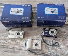 Lot Of 3 Olympus Digital Cameras 2 - FE-340  FE-210 Parts Only
