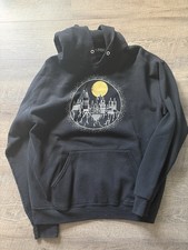 Harry Potter Wizarding World Black Fleece Pullover Hoodie Graphic Pockets L