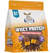 MUSCLE MOOSE WHEY PROTEIN HI PROTEIN LOW SUGAR 900G CHOCO HONEYCOMB 30 SERVINGS 26.67 per kilo