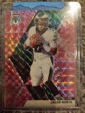 Panini Mosaic Pink Camo Rookie Card #222 Jalen Hurts, Philadelphia Eagles 2020. rookie card picture