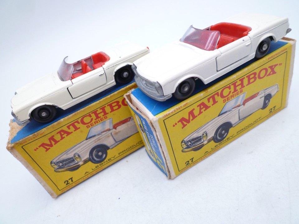 Voiture Miniature Matchbox Lesney 27D1 Mercedes 230 SL (1966) Avec Boîte - Occasion
