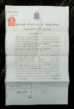 1884 antique Bradford Yorkshire England SCHOLEMOOR CEMETARY turner schoolemoore