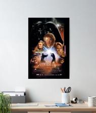 Star Wars Episode III Vintage Movie Poster No Frame Wall Art Decor.