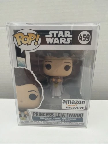 Funko POP Star Wars Princess Leia Amazon Exclusive 459 W/PROTECTOR