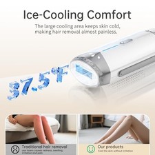 AMIFIY ICE COOLING IPL HOME USE HAIR REMOVAL DEVICE T18A - WHITE