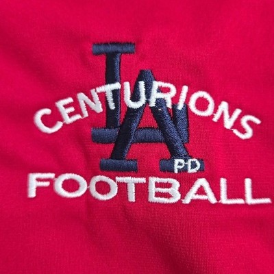 Holloway LAPD Centurions Football Quarter Zip Pullover Red Mens 2XL Jacket