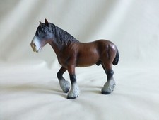 2000 Schleich Clydesdale Male Horse Figure Brown Figurine - Germany