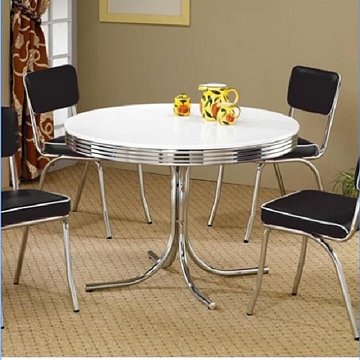 Glass Top 5 Pes Dining Set Table 4, Used White Round Dining Table And Chairs