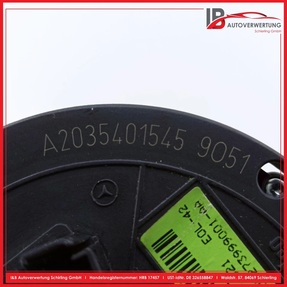 Anillo colector sensor de ángulo de dirección MERCEDES CLASE C W203 S203 A1694640318 A2035401545 Foto 3 de 4